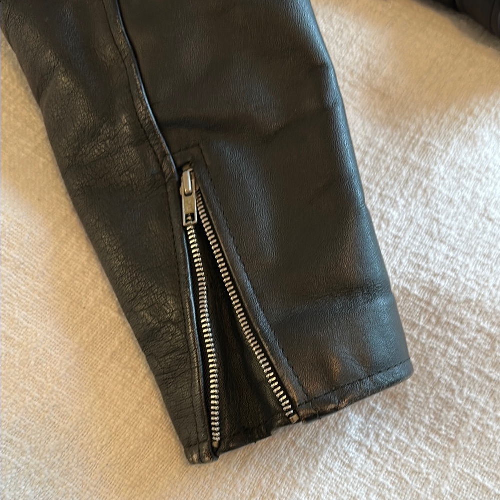 First Manufacturing Black Leather Jacket - image 8
